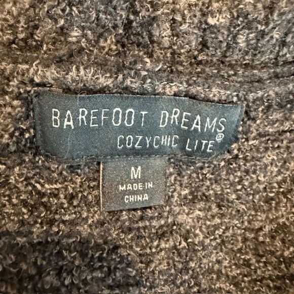 Barefoot Dreams Cozychic Lite Circle Cardigan Gray / Taupe Brown Size Medium - Picture 5 of 12